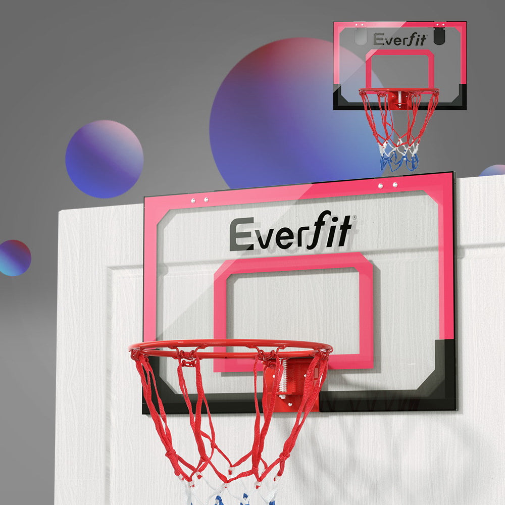Everfit Mini Basketball Hoop for Kids – 23" Door & Wall Mounted Set with Ball & Pump
