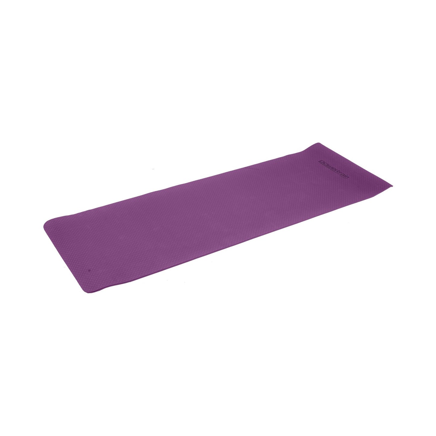 Powertrain 6mm Eco-Friendly Yoga Mat – Dual-Layer Non-Slip TPE with Carry Strap | Royal Purple