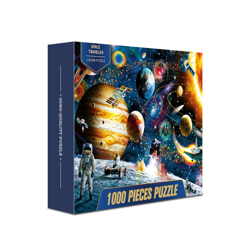 Paper Toys Space Passenger 1000-Piece Puzzle - Premium Family Challenge with Stunning Cosmic Artwork (70x50cm)