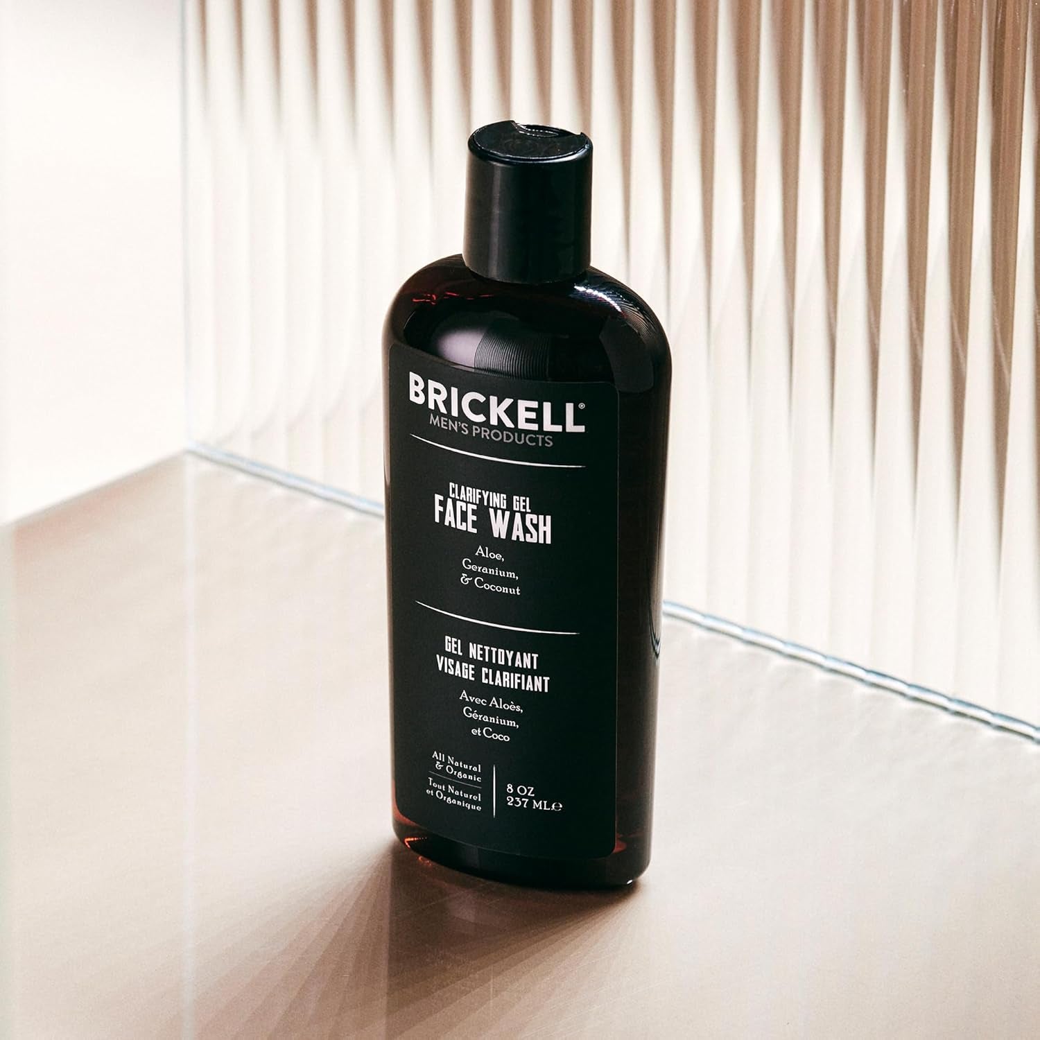 Brickell Clarifying Gel Face Wash for Men