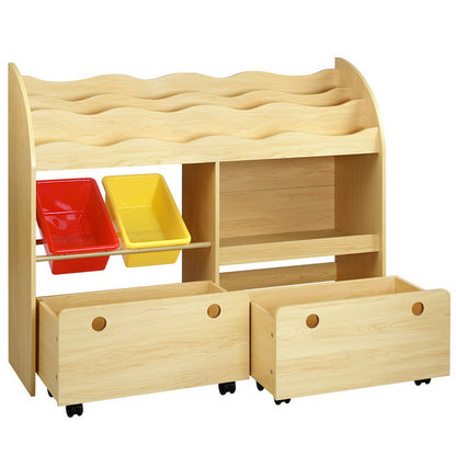 Keezi - kids bookshelf, toy storage, box organiser and display rack