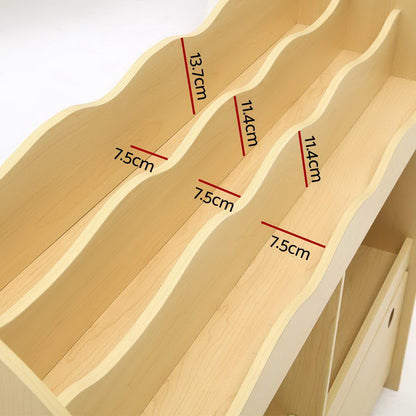 Keezi - kids bookshelf, toy storage, box organiser and display rack