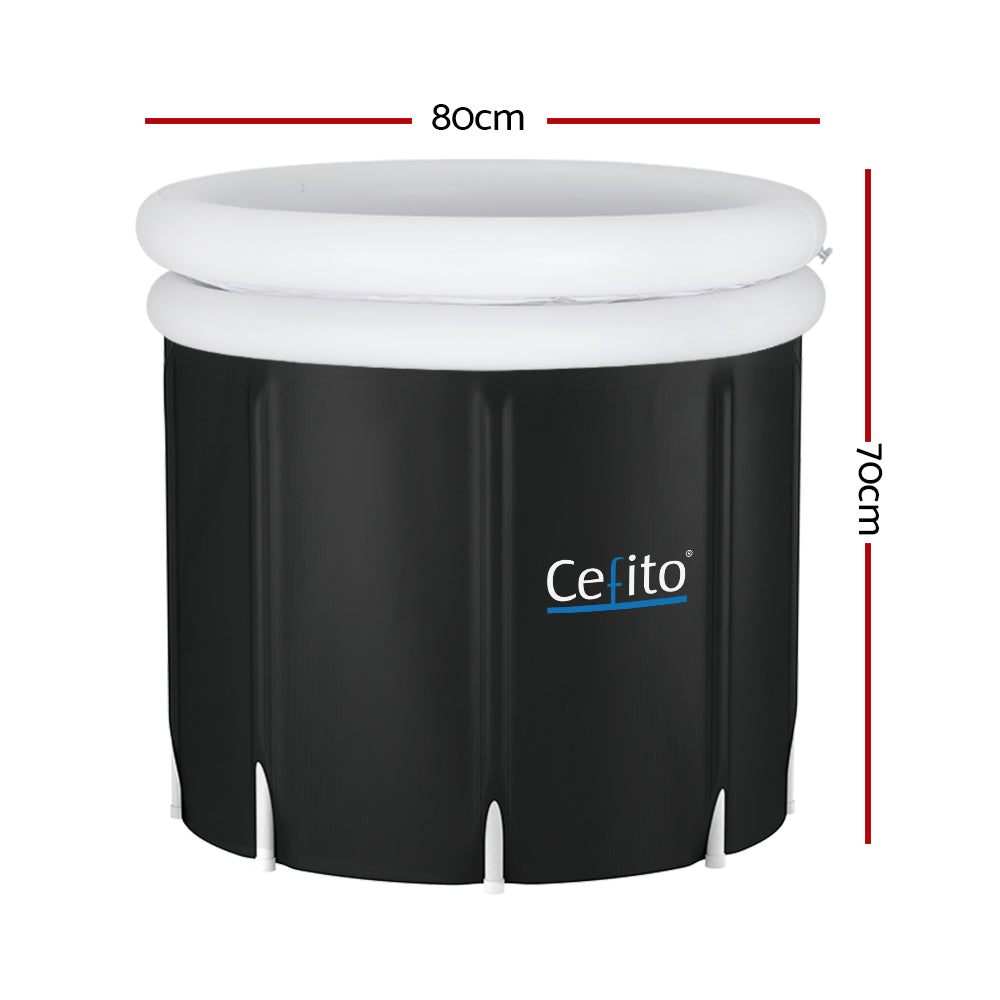 Weisshorn 300L Portable Ice Bath – Inflatable Recovery Tub with Cover & Pump