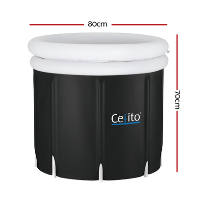 Weisshorn 300L Portable Ice Bath – Inflatable Recovery Tub with Cover & Pump