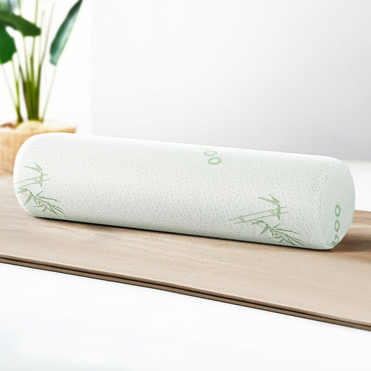 Compact bamboo pillow used under neck for back support