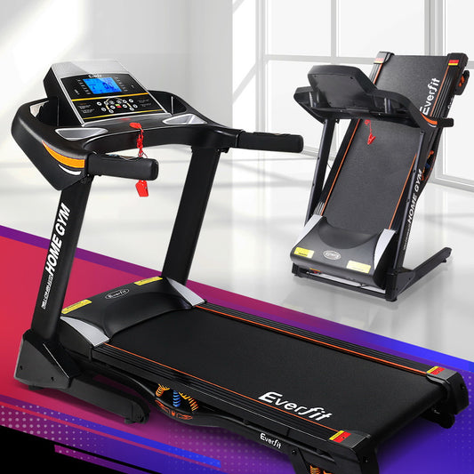Everfit electric treadmill with auto incline in Australian home gym