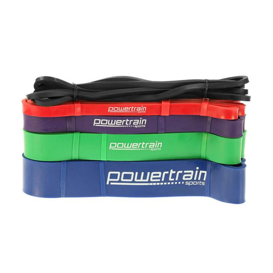 Powertrain 5x Resistance Bands Set – Full-Body Home Workout Kit | 5 Levels of Strength